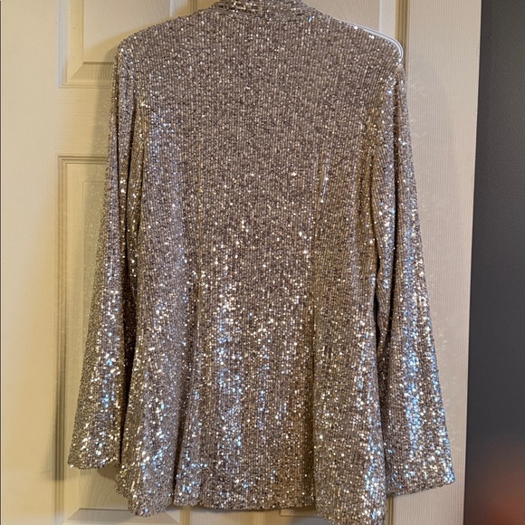 Joseph Ribkoff Gold Sequin Jacket - Picture 4 of 4